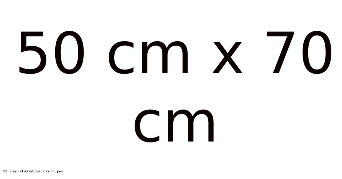 50 Cm X 70 Cm