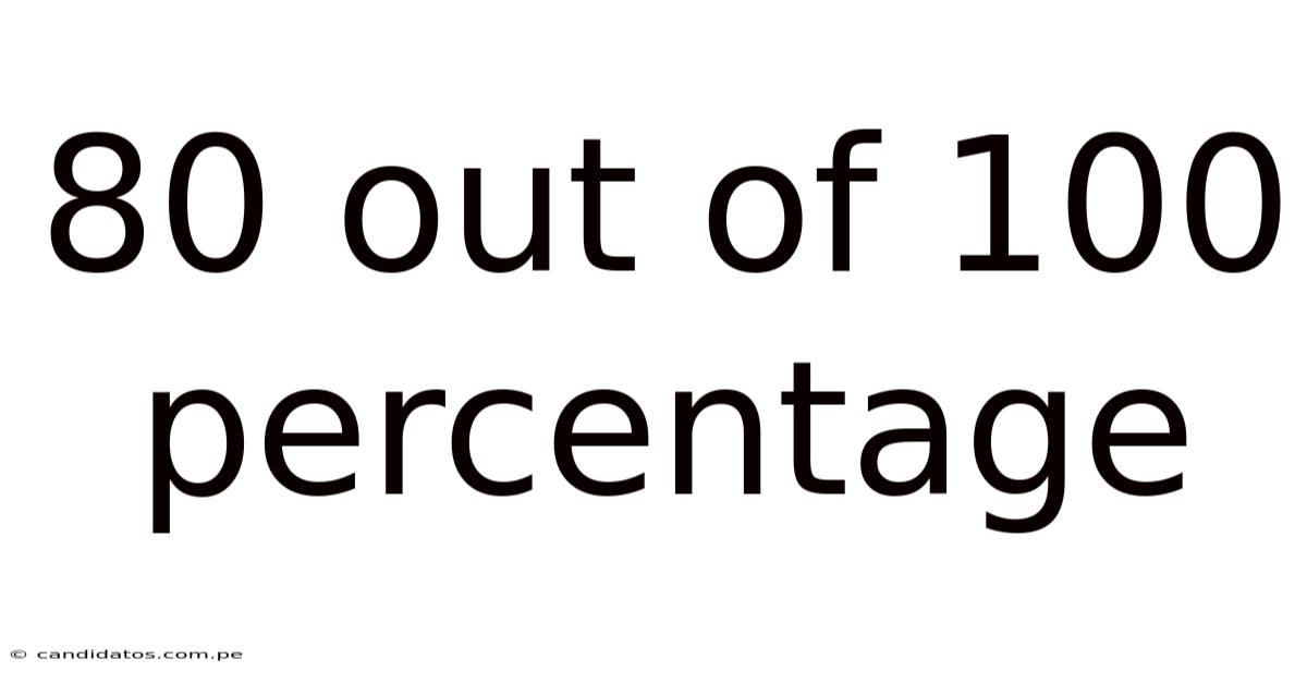80 Out Of 100 Percentage