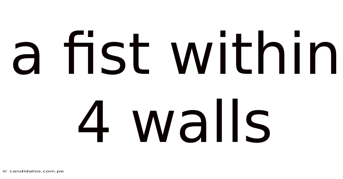 A Fist Within 4 Walls