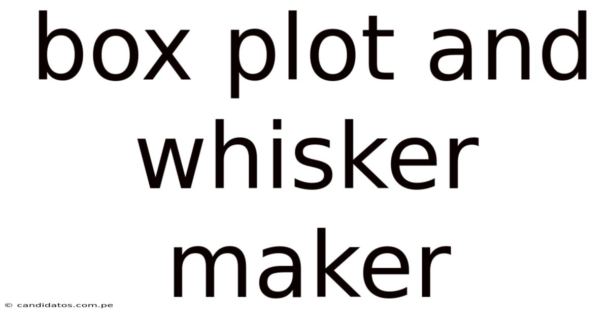 Box Plot And Whisker Maker
