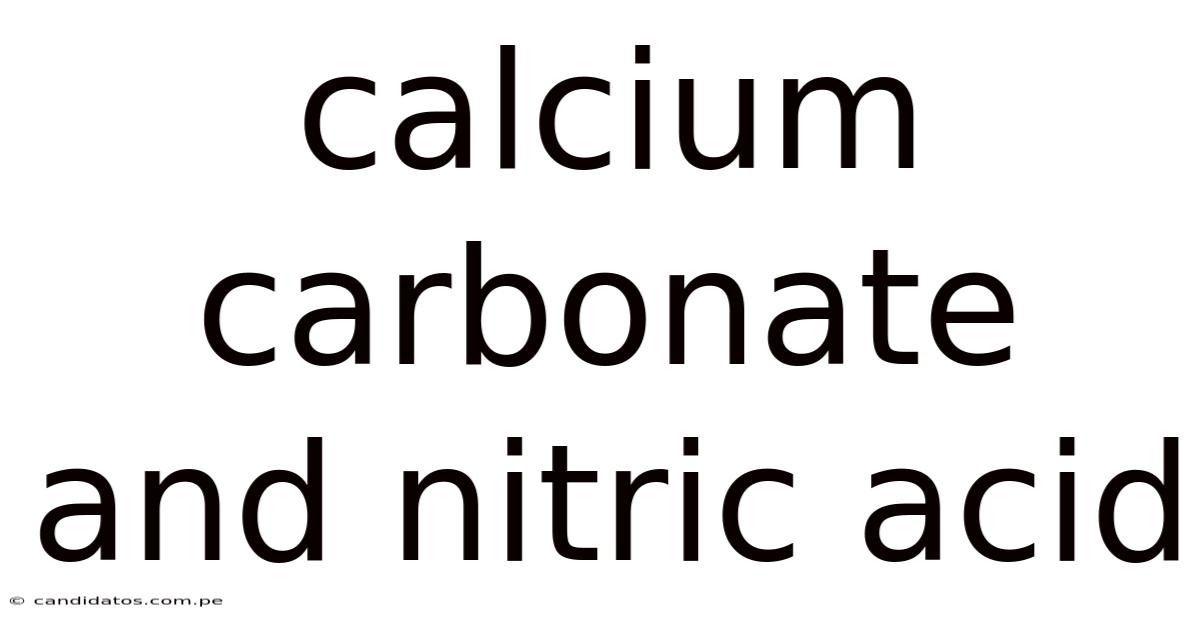 Calcium Carbonate And Nitric Acid