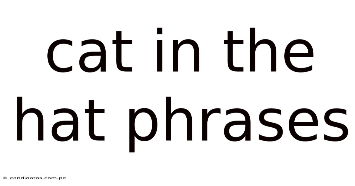 Cat In The Hat Phrases