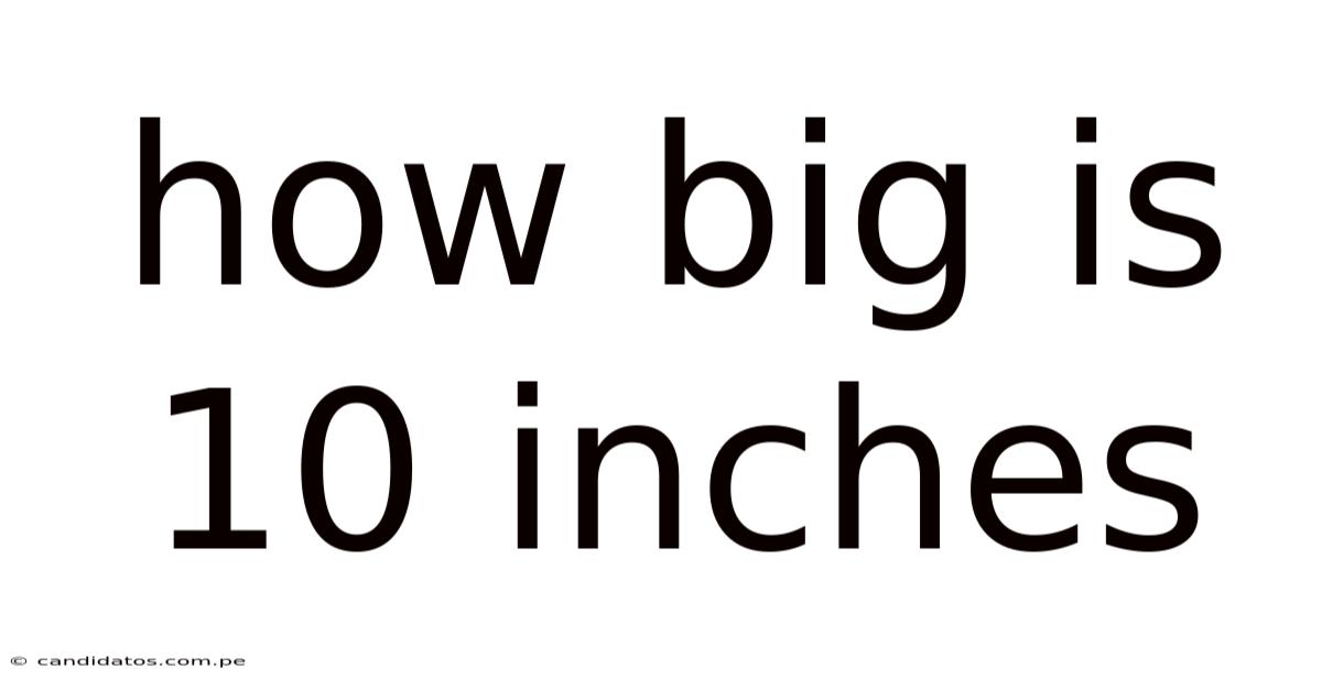 How Big Is 10 Inches