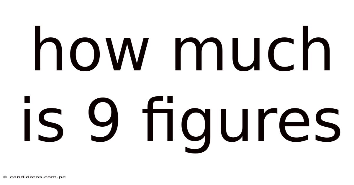 How Much Is 9 Figures