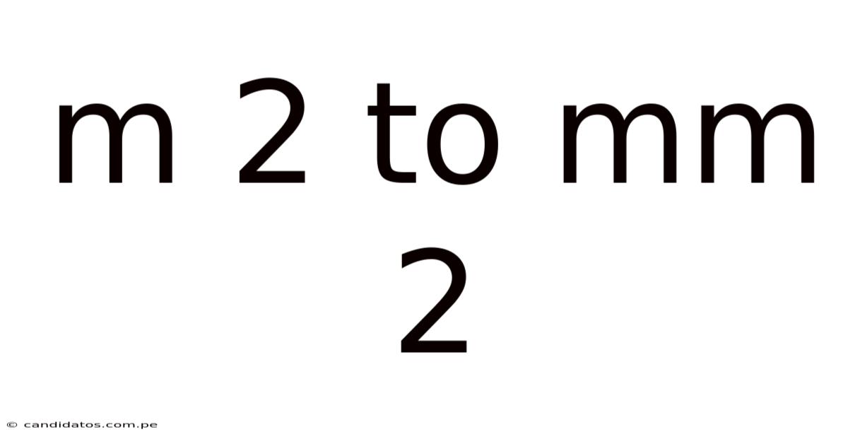 M 2 To Mm 2
