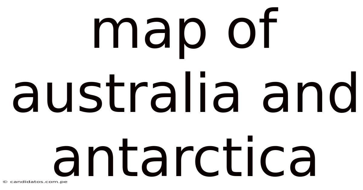 Map Of Australia And Antarctica