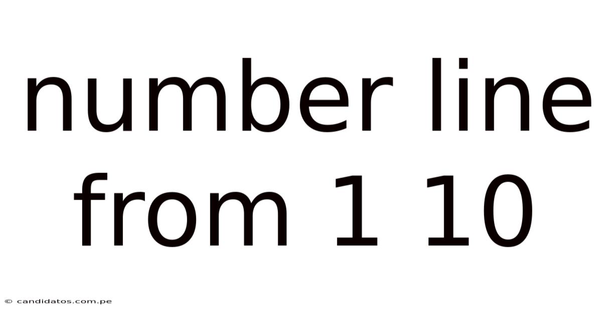 Number Line From 1 10