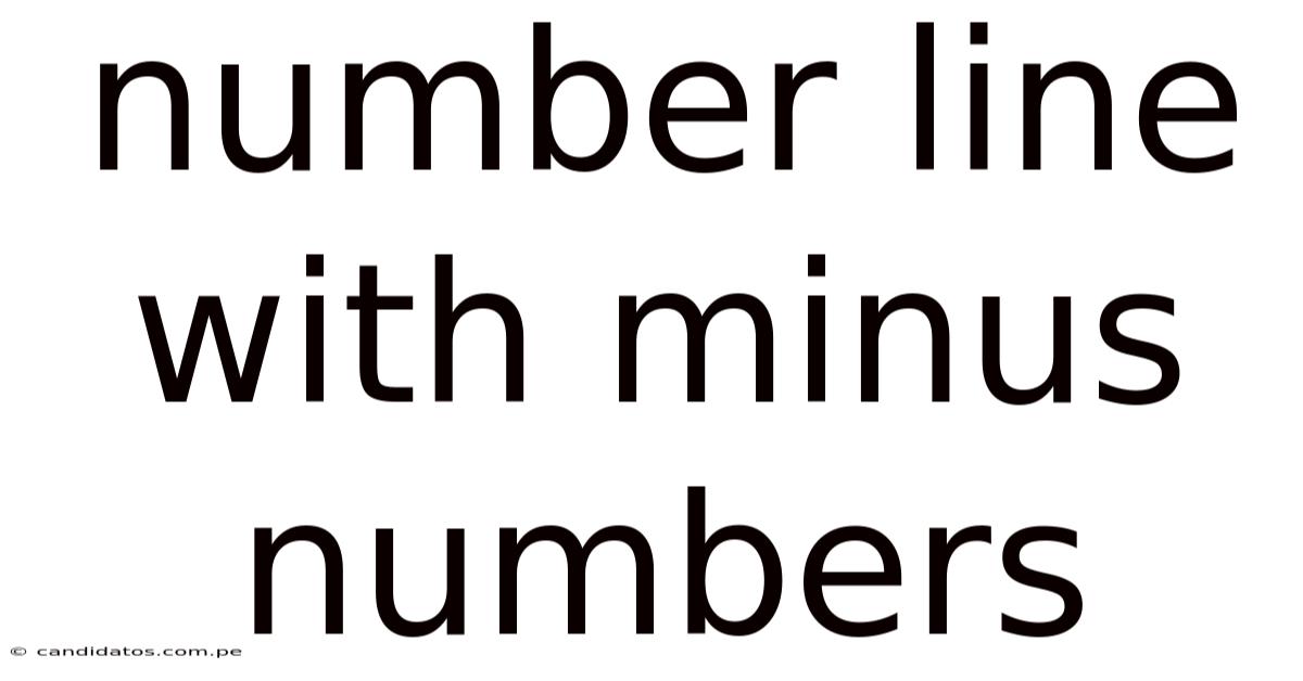 Number Line With Minus Numbers