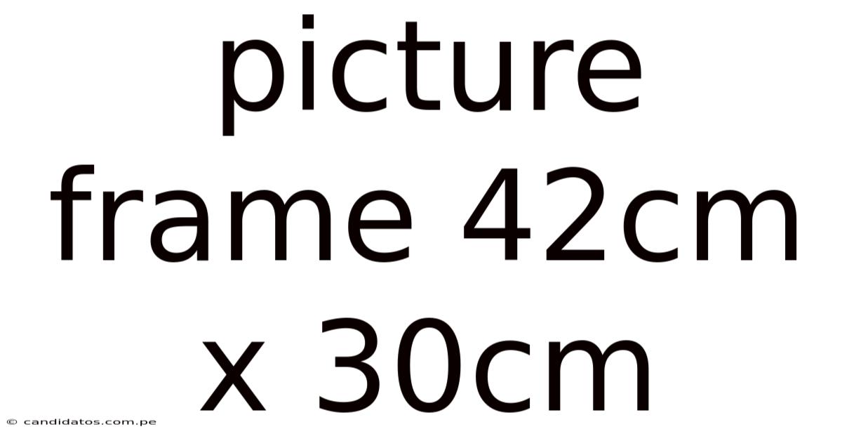Picture Frame 42cm X 30cm